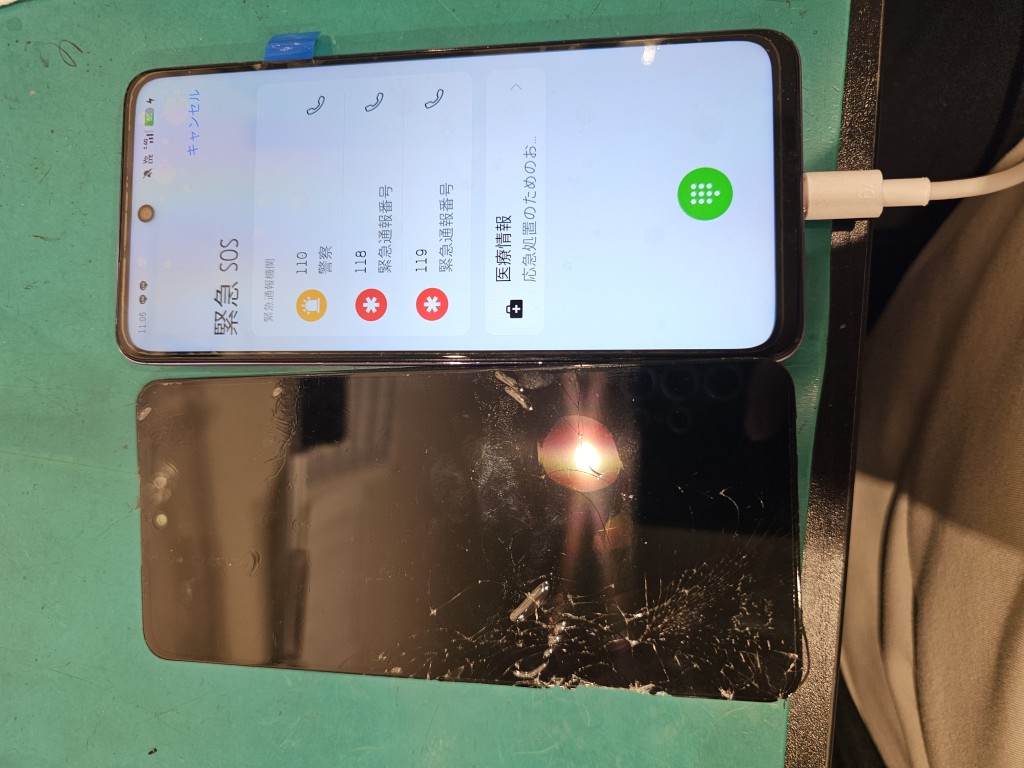 OPPO A3 5G 128GB 本体　画面割れ OPPO A3 5Gの画面割れ修理致しました！スマホでお困りの時は【スマホ